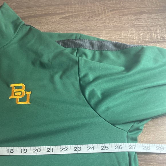 Mens EUC Nike 2XL Green Zip Up Light Baylor University Jacket - Picture 6 of 9